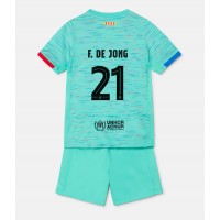 Billiga Barcelona Frenkie de Jong #21 Barnkläder Tredje fotbollskläder till baby 2023-24 Kortärmad (+ Korta byxor)